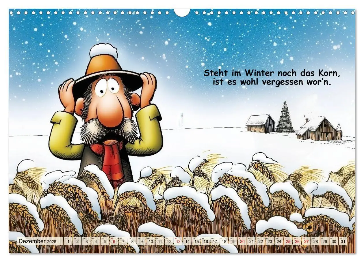 Bild: 9783516646368 | Bauernregeln, unsinnig und amüsant (Wandkalender 2026 DIN A3 quer),...