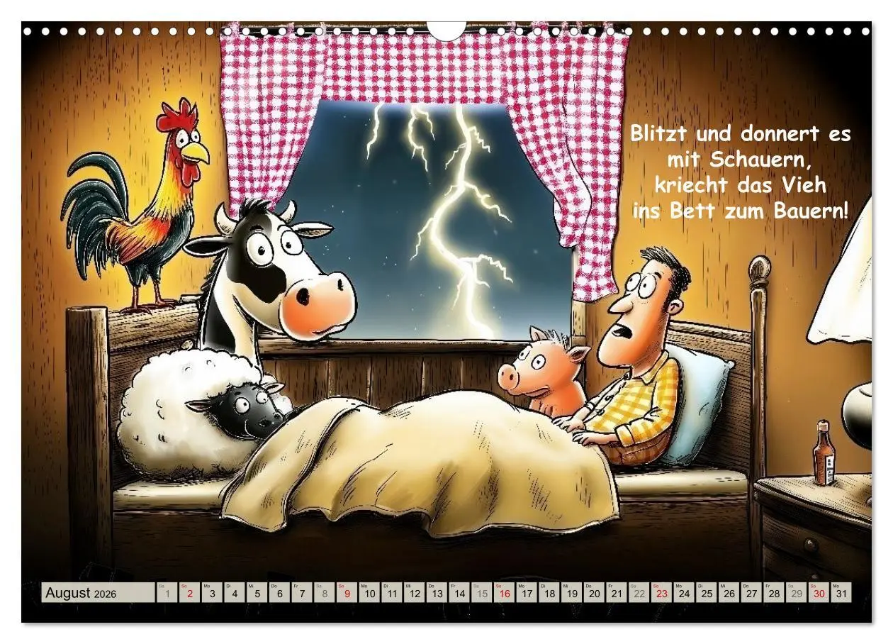 Bild: 9783516646368 | Bauernregeln, unsinnig und amüsant (Wandkalender 2026 DIN A3 quer),...