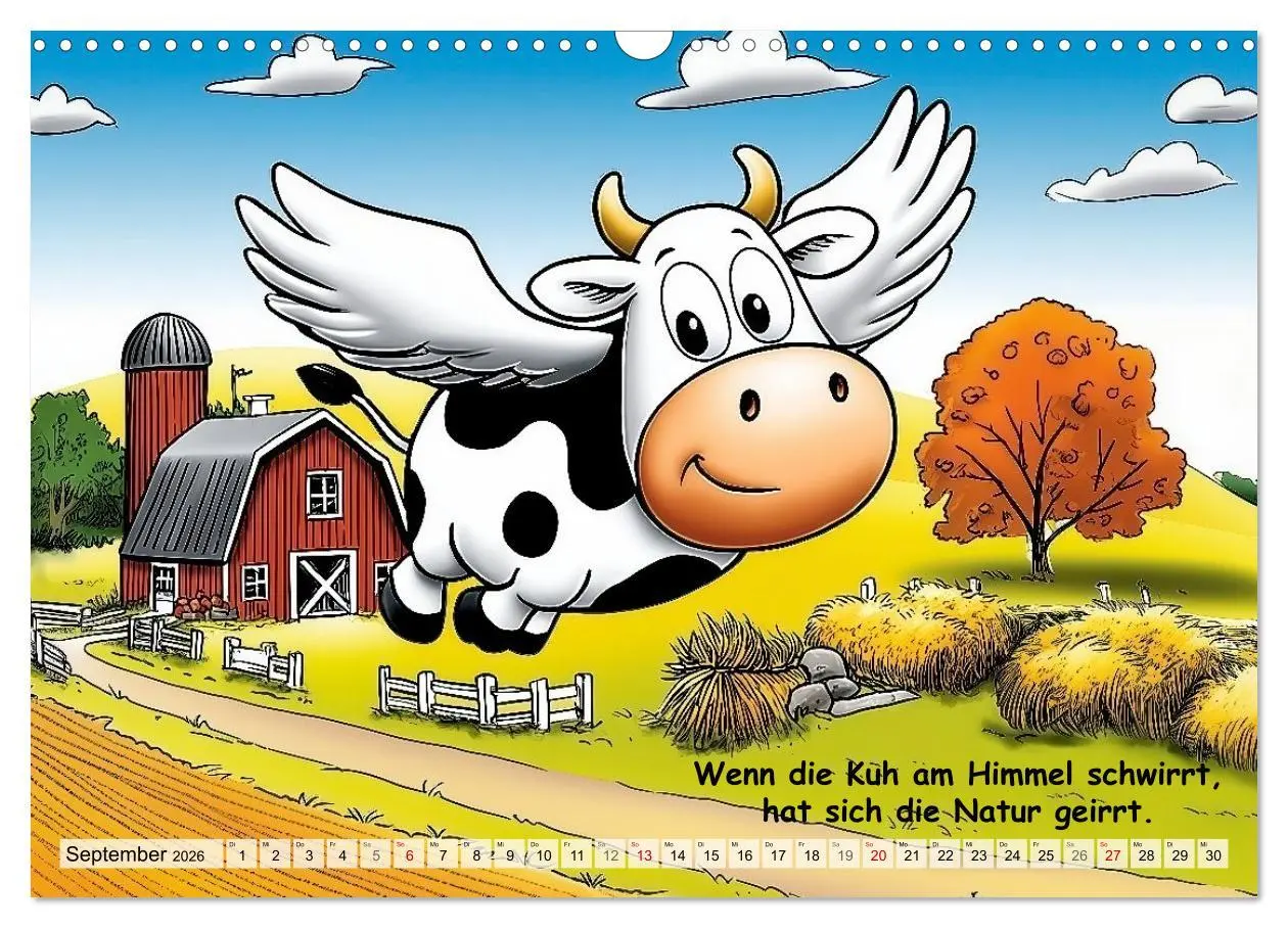 Bild: 9783516646368 | Bauernregeln, unsinnig und amüsant (Wandkalender 2026 DIN A3 quer),...