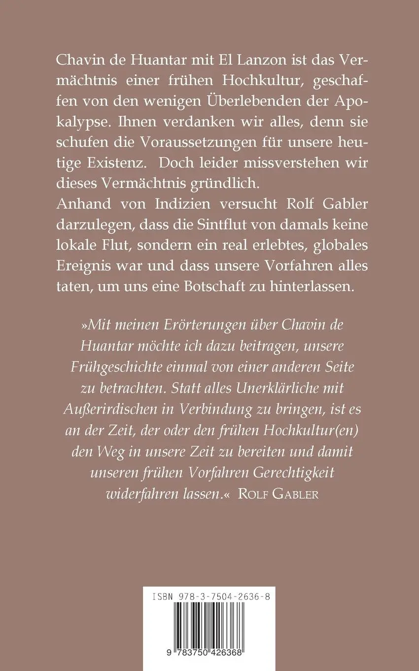 Rückseite: 9783750426368 | Der steinerne Zeuge der Apokalypse | Rolf Gabler | Taschenbuch | 2020