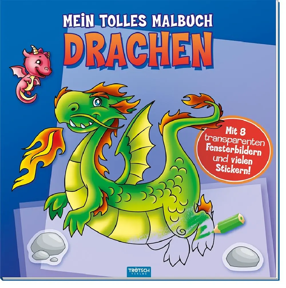 Cover: 9783957746368 | Mein tolles Malbuch DRACHEN | Taschenbuch | 44 S. | Deutsch | 2018