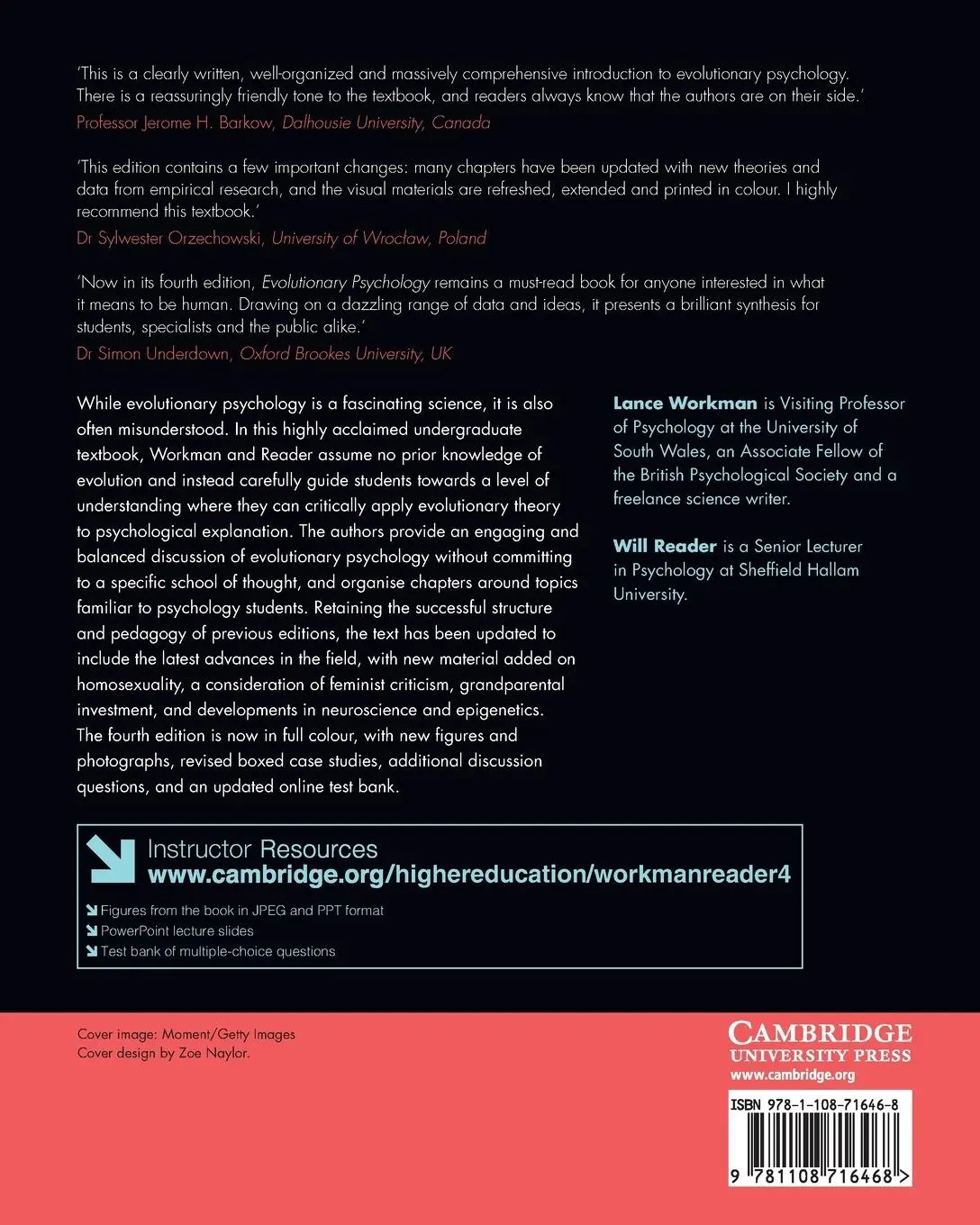 Rückseite: 9781108716468 | Evolutionary Psychology | Lance Workman (u. a.) | Taschenbuch | 2021