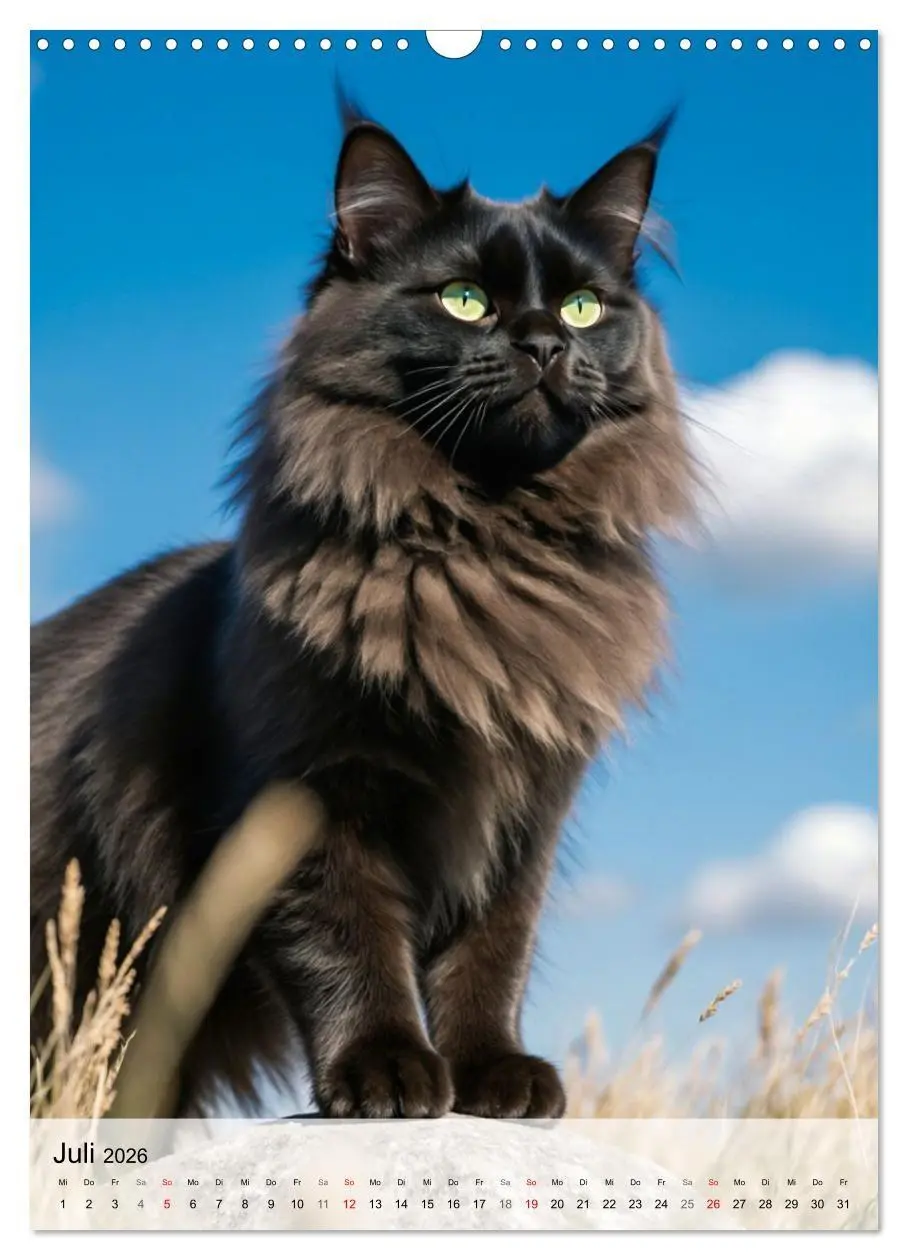 Bild: 9783516706468 | Maine Coon Kalender - Majestätische Katzen in der Natur...