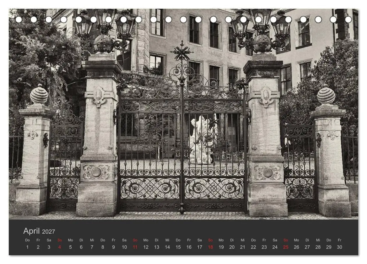Bild: 9783594166468 | Dresden Schwarz Weiss 2027 (Tischkalender 2027 DIN A5 quer),...