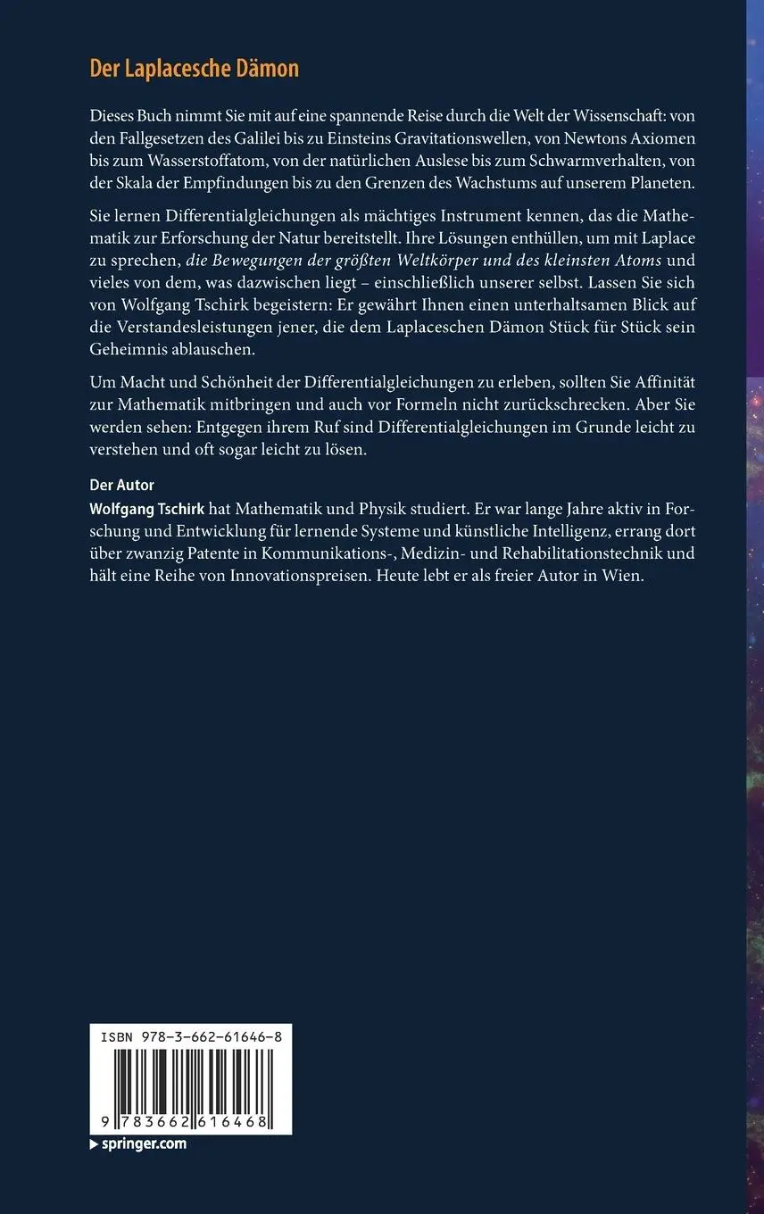 Rückseite: 9783662616468 | Der Laplacesche Dämon | Wolfgang Tschirk | Buch | viii | Deutsch