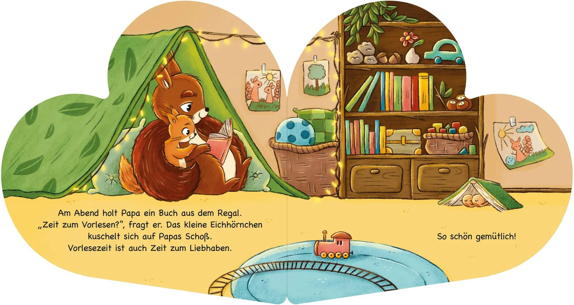 Bild: 9783734816468 | Zum Liebhaben ist immer Zeit | Bilderbuch ab 2 Jahren in Herzform