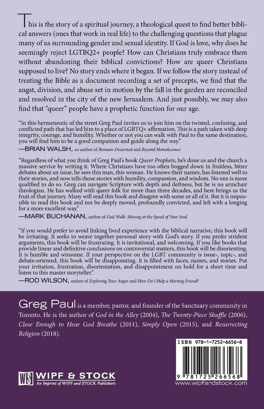 Rückseite: 9781725266568 | Queer Prophets | Greg Paul | Taschenbuch | Kartoniert / Broschiert