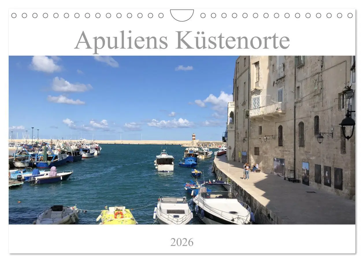 Cover: 9783457606568 | Apuliens Küstenorte (Wandkalender 2026 DIN A4 quer), CALVENDO...