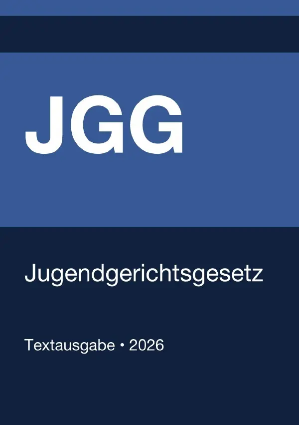 Cover: 9783565136568 | JGG - Jugendgerichtsgesetz (Deutschland) 2026 | Gesetze24 Deutschland
