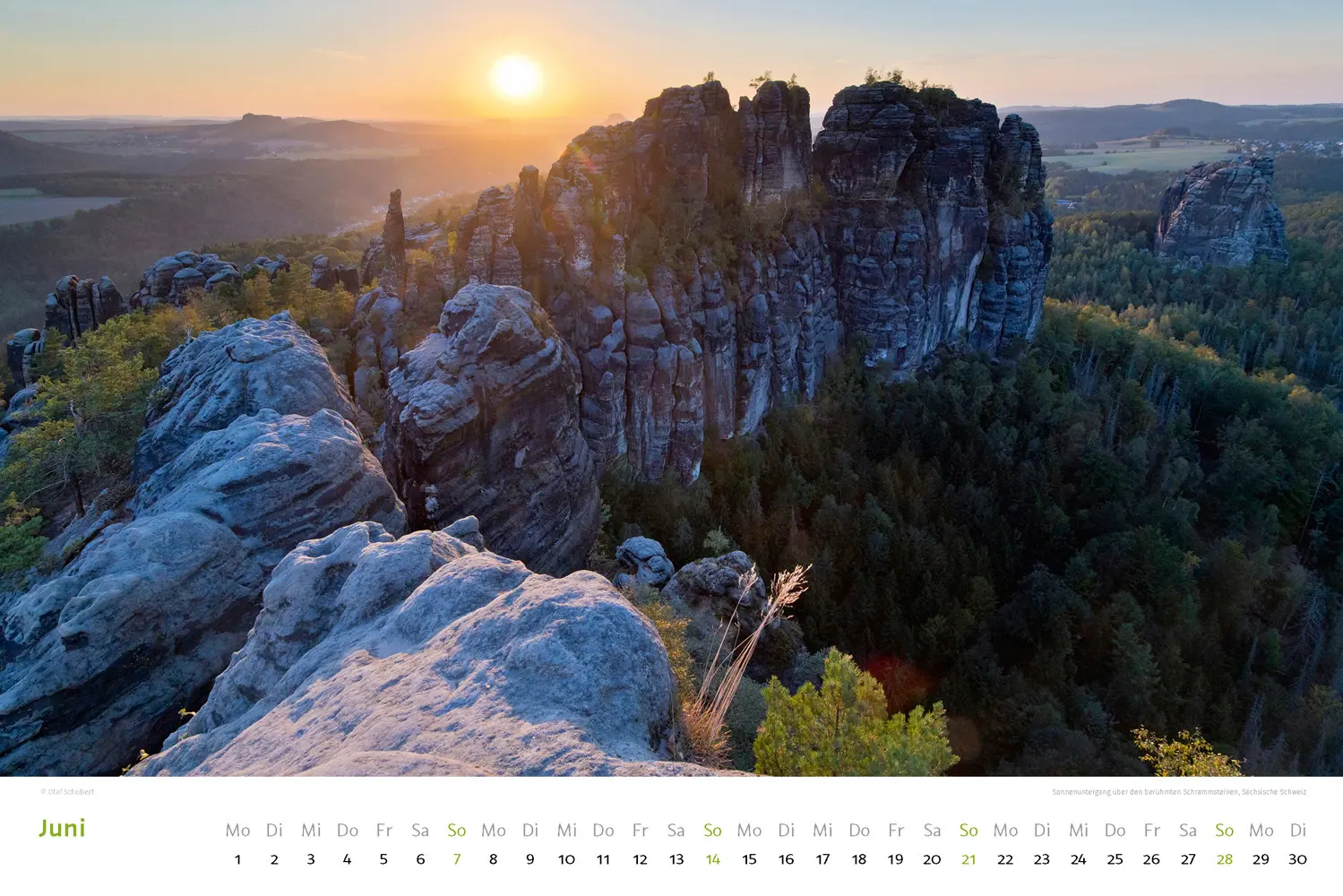 Bild: 9783938916568 | Kalender Sächsische &amp; Böhmische Schweiz 2026 | Wandkalender 45 x 30 cm