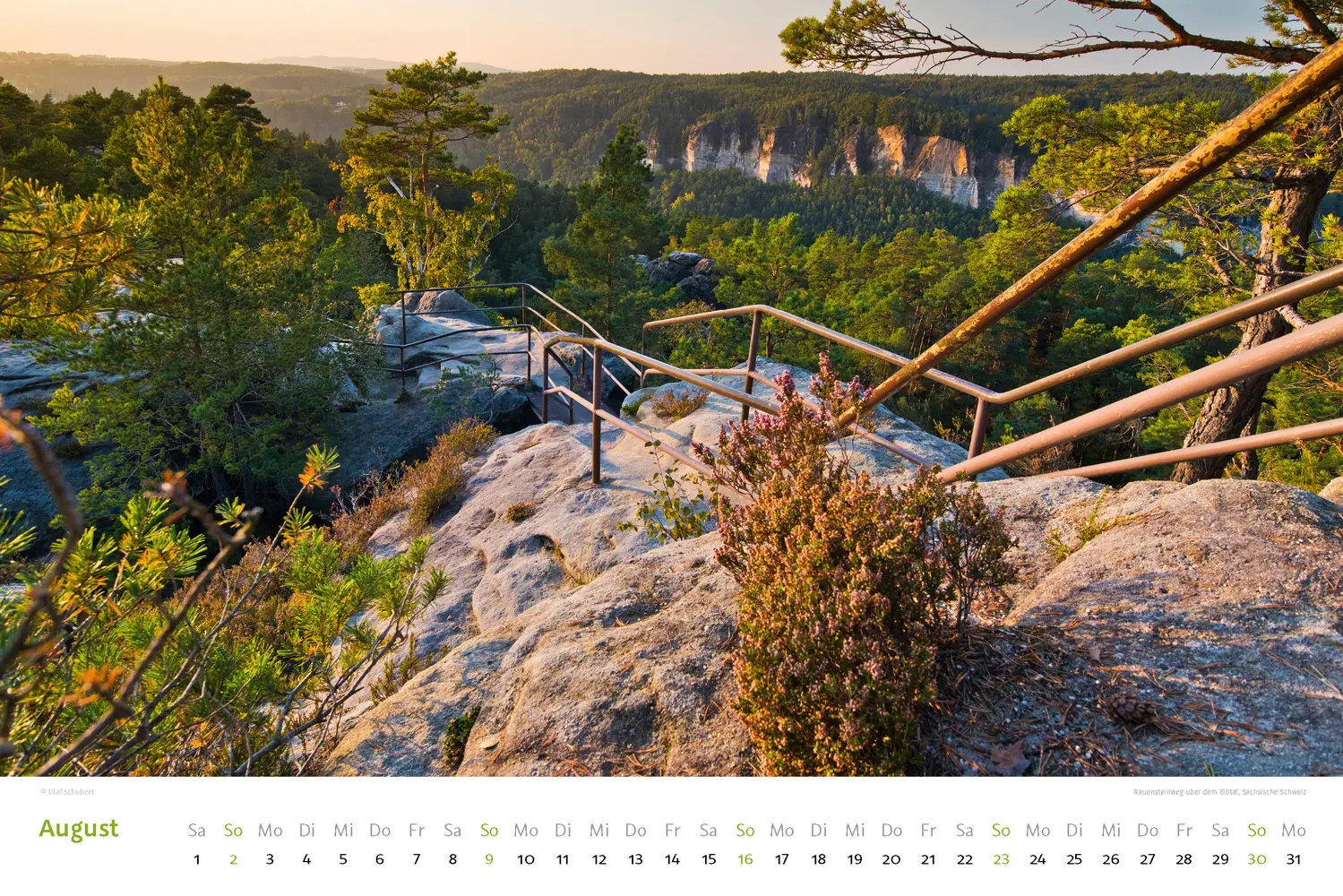 Bild: 9783938916568 | Kalender Sächsische &amp; Böhmische Schweiz 2026 | Wandkalender 45 x 30 cm