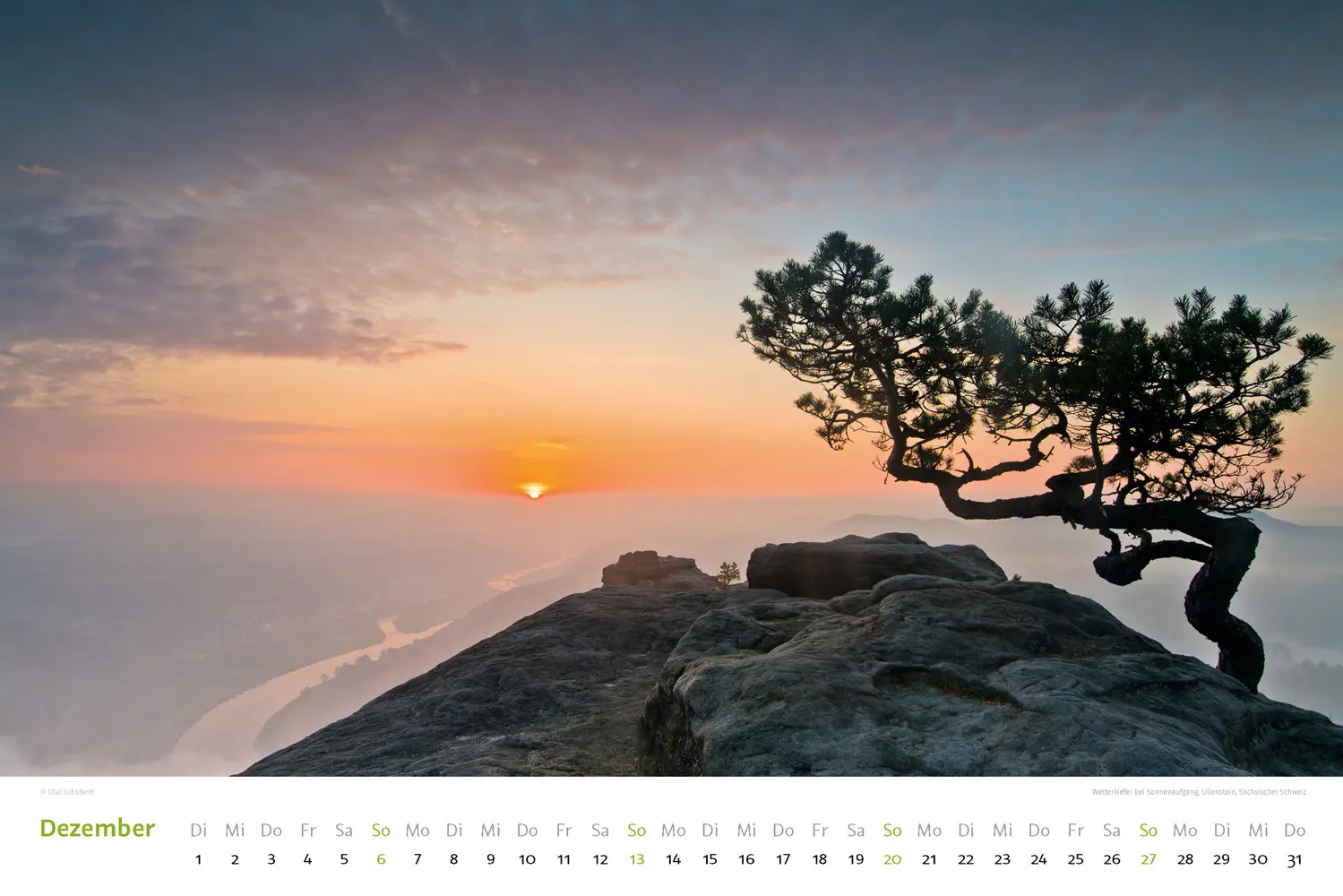 Bild: 9783938916568 | Kalender Sächsische &amp; Böhmische Schweiz 2026 | Wandkalender 45 x 30 cm