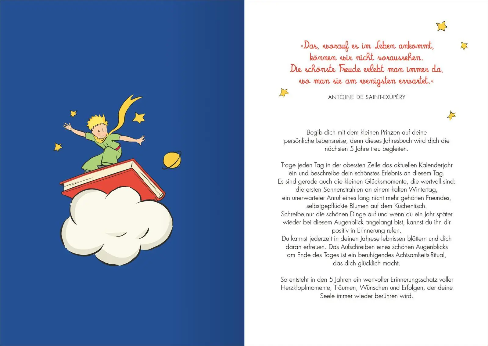 Bild: 4014489136668 | Der Kleine Prinz 5 Jahresbuch | Antoine de Saint-Exupéry | Buch | 2025