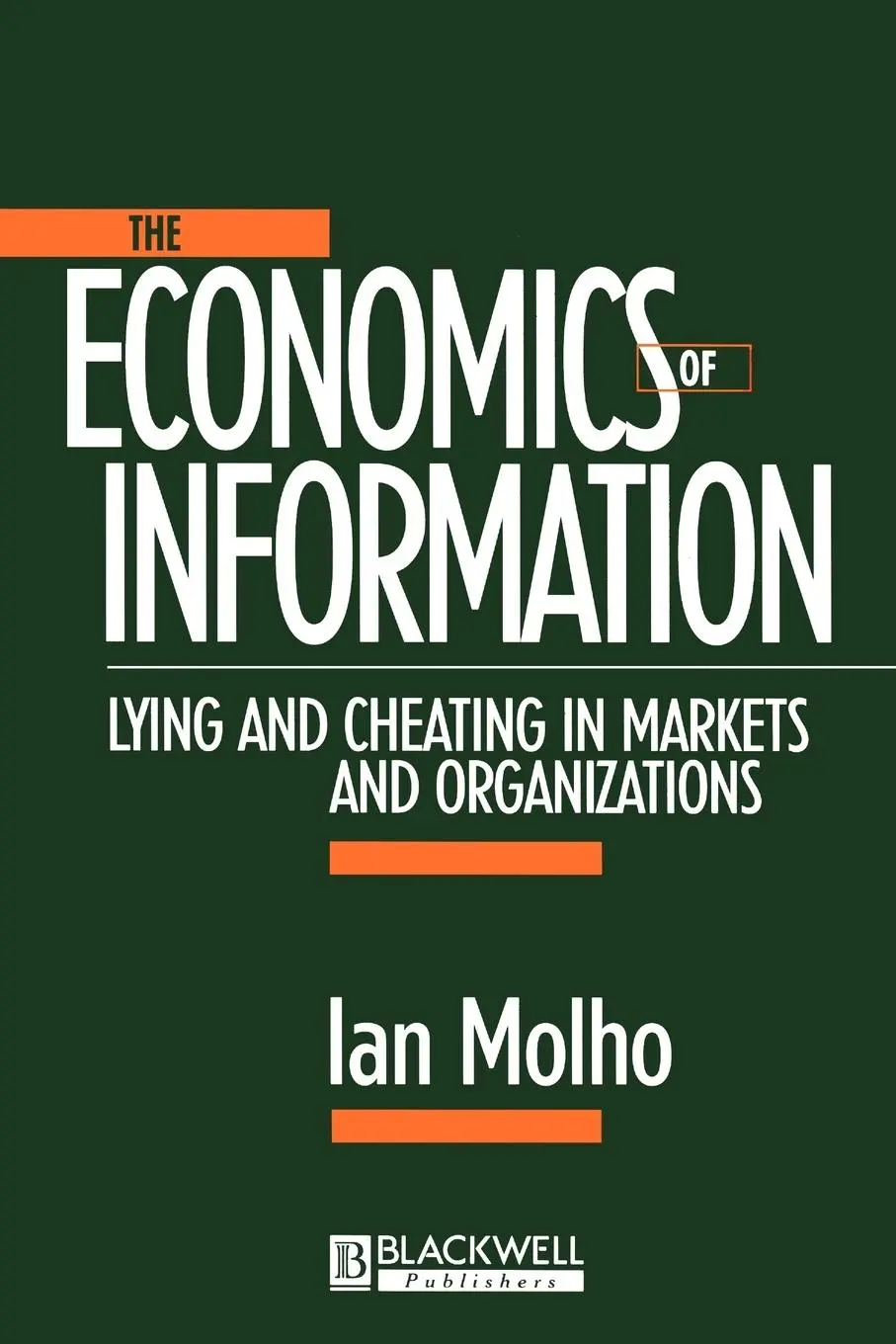 Cover: 9780631206668 | The Economics of Information | Ian Molho | Taschenbuch | Englisch