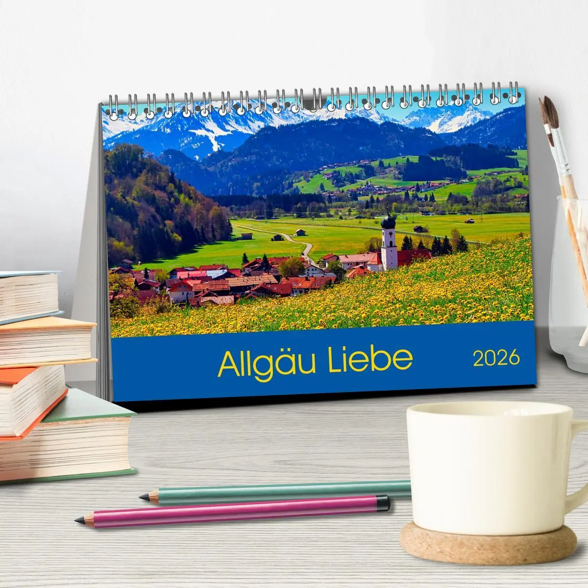 Bild: 9783457456668 | Allgäu Liebe (Tischkalender 2026 DIN A5 quer), CALVENDO Monatskalender