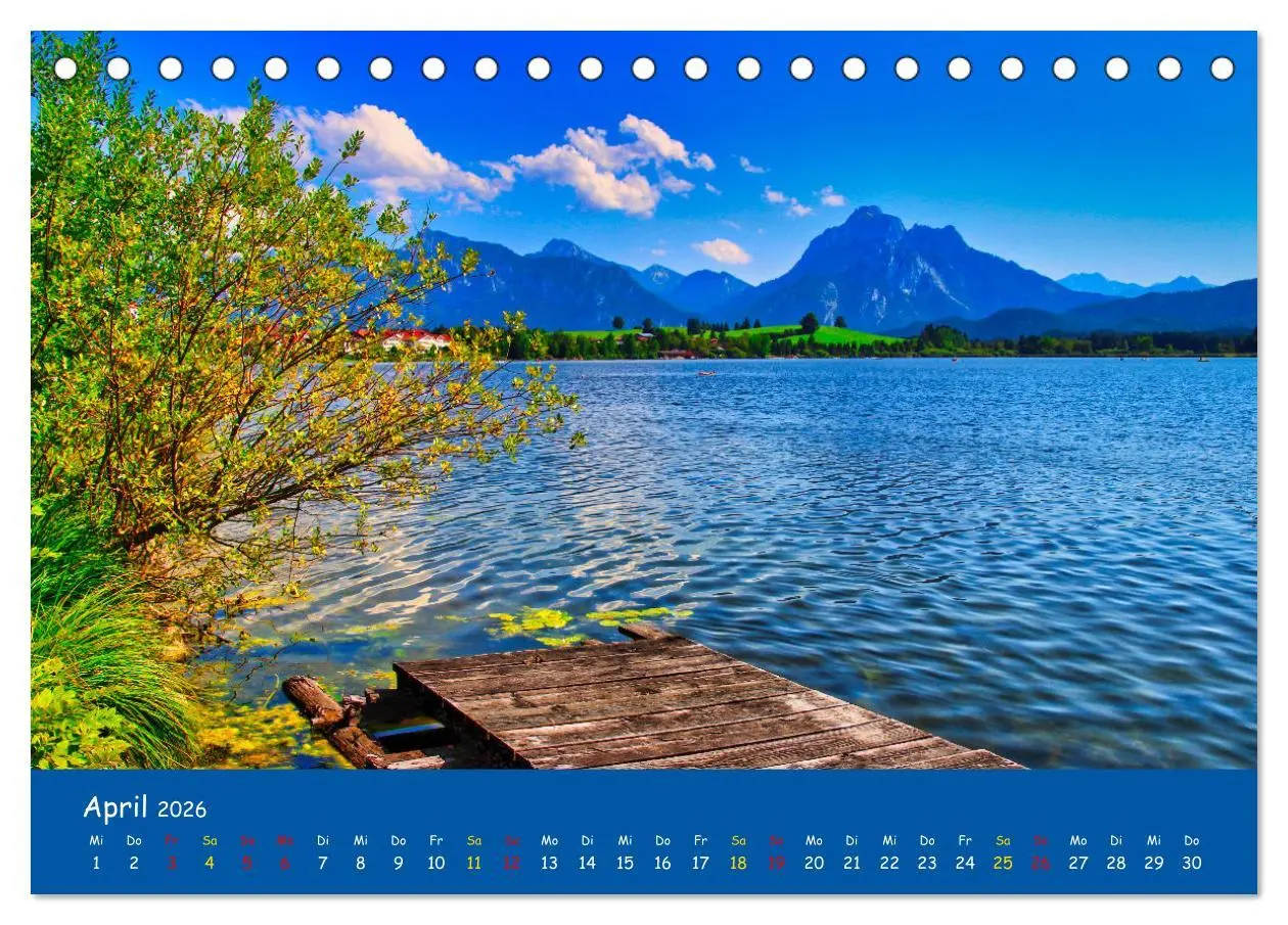 Bild: 9783457456668 | Allgäu Liebe (Tischkalender 2026 DIN A5 quer), CALVENDO Monatskalender