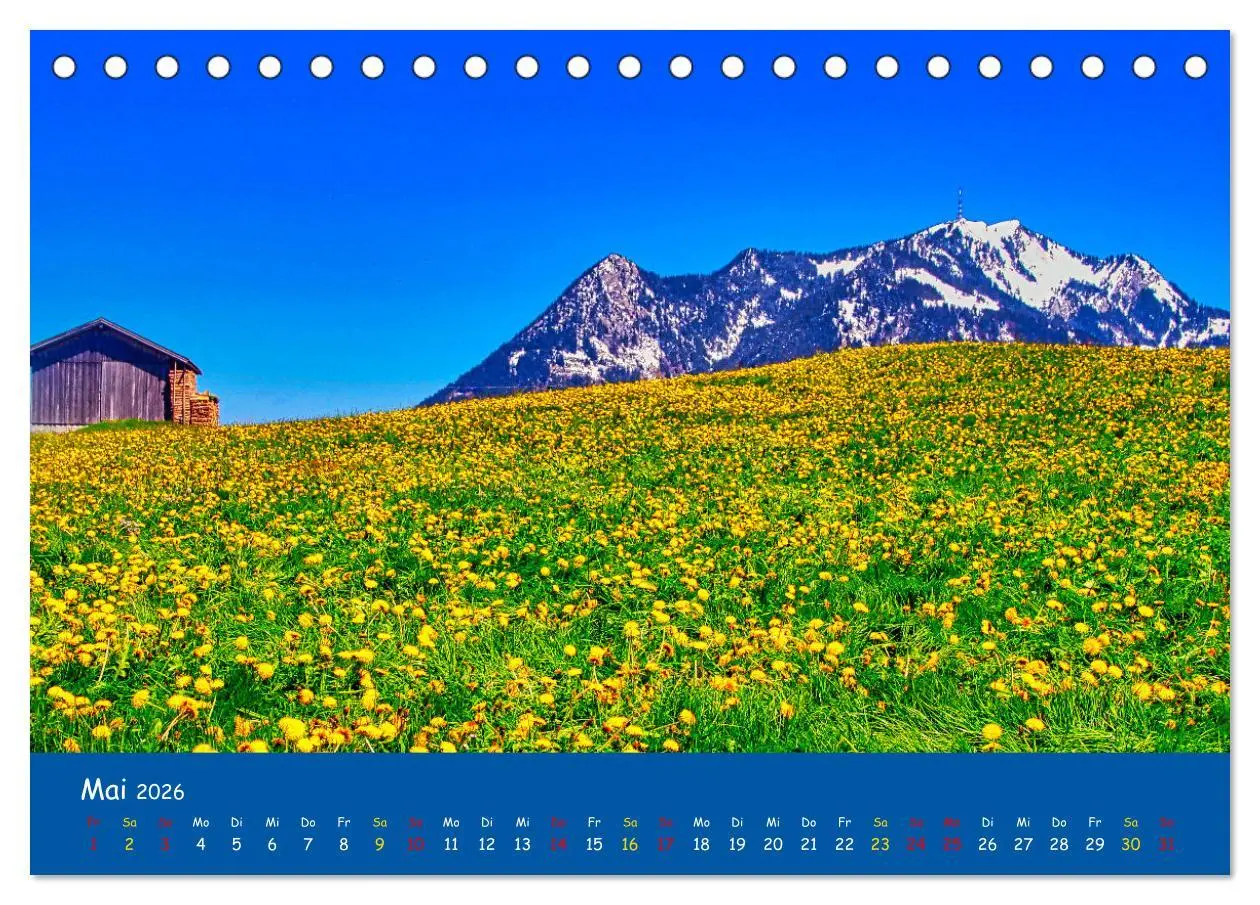 Bild: 9783457456668 | Allgäu Liebe (Tischkalender 2026 DIN A5 quer), CALVENDO Monatskalender
