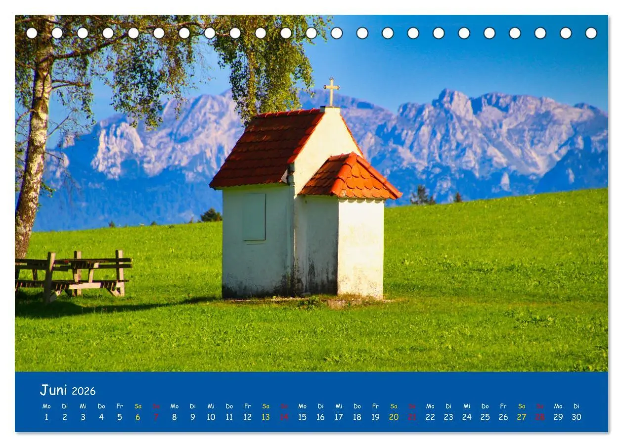 Bild: 9783457456668 | Allgäu Liebe (Tischkalender 2026 DIN A5 quer), CALVENDO Monatskalender