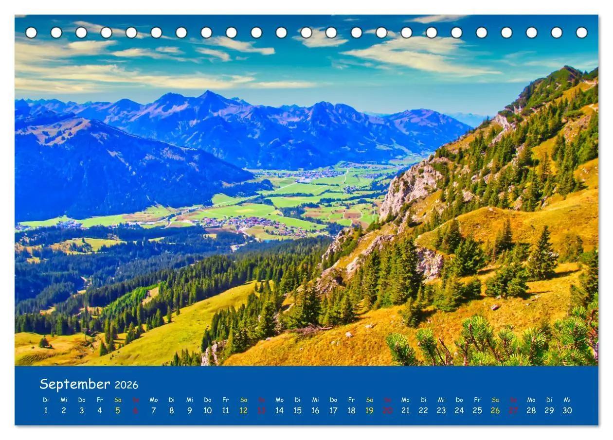 Bild: 9783457456668 | Allgäu Liebe (Tischkalender 2026 DIN A5 quer), CALVENDO Monatskalender