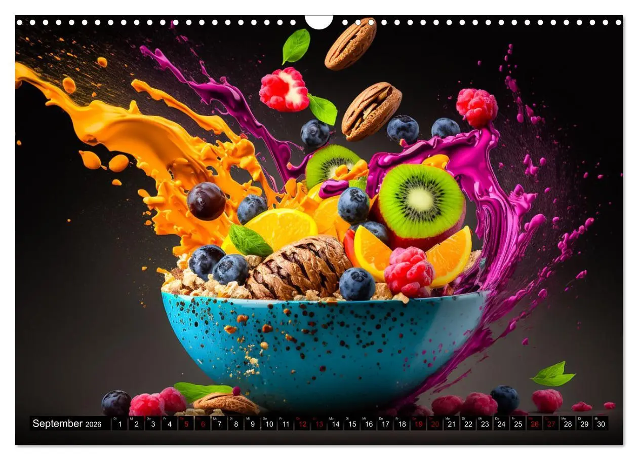Bild: 9783457526668 | Müsli Frühstück (Wandkalender 2026 DIN A3 quer), CALVENDO...