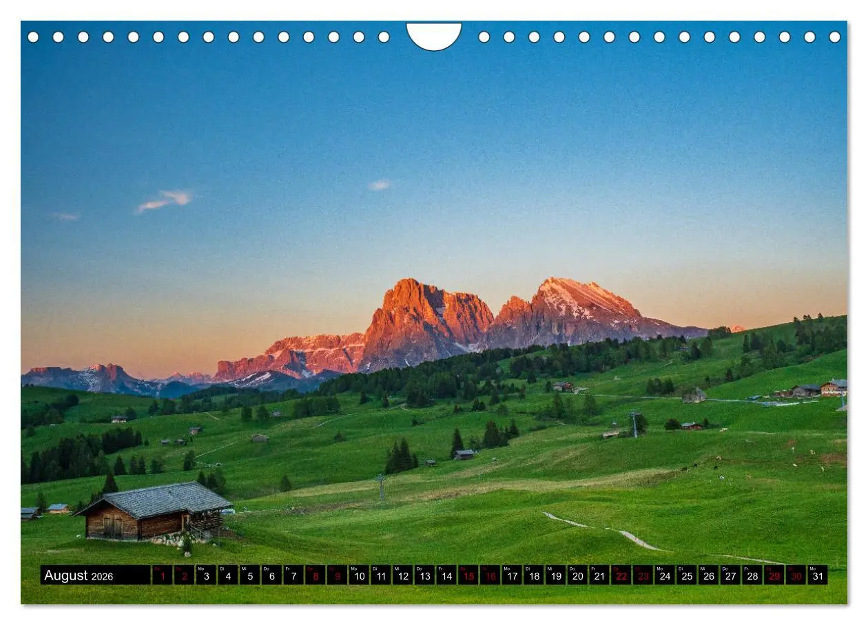 Bild: 9783457696668 | Sehnsucht Seiser Alm (Wandkalender 2026 DIN A4 quer), CALVENDO...