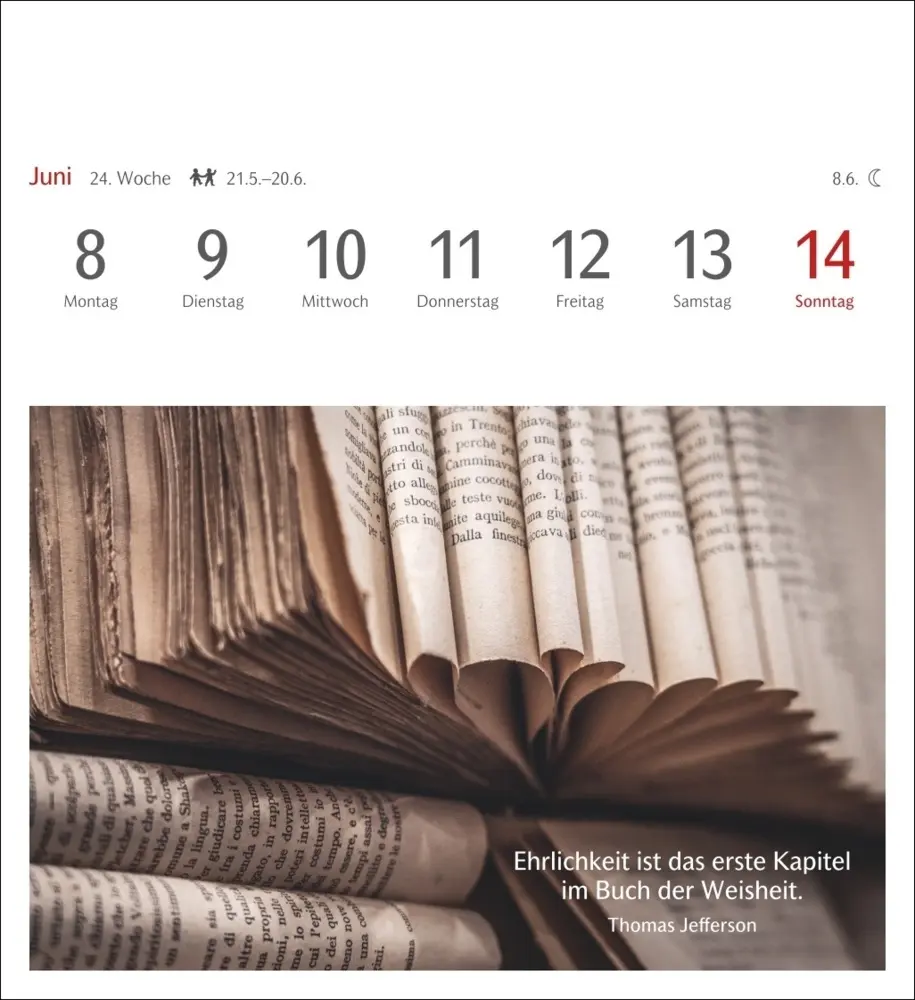 Bild: 9783840036668 | Die Welt der Bücher Postkartenkalender 2026 - Wochenkalender mit 53...