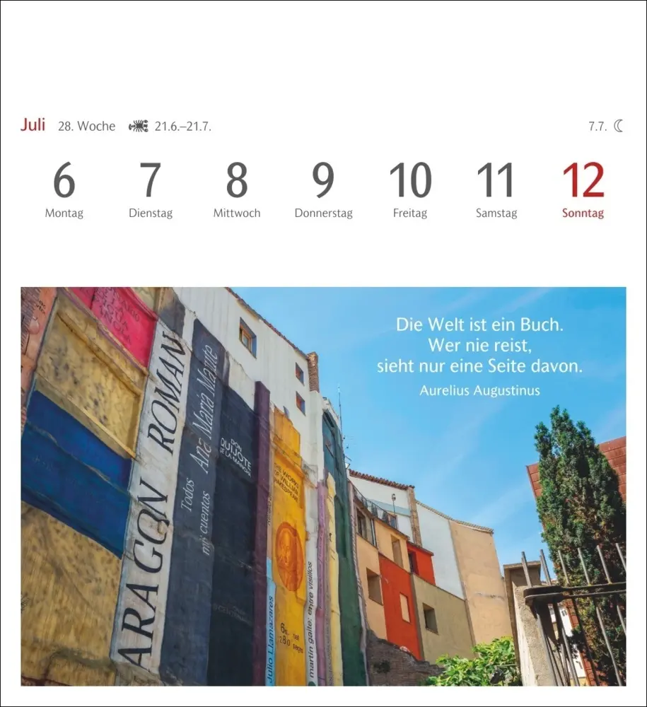 Bild: 9783840036668 | Die Welt der Bücher Postkartenkalender 2026 - Wochenkalender mit 53...