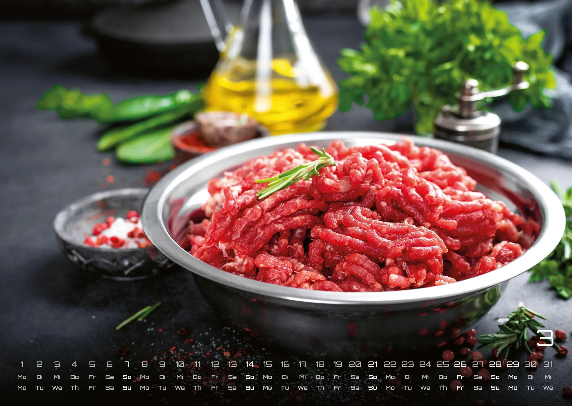 Bild: 9783986736668 | Mettkalender - Alles wird aus Hack gemacht - 2027 - Kalender DIN A3