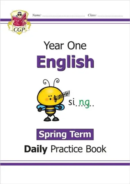 Cover: 9781789086768 | KS1 English Year 1 Daily Practice Book: Spring Term | Cgp Books | Buch