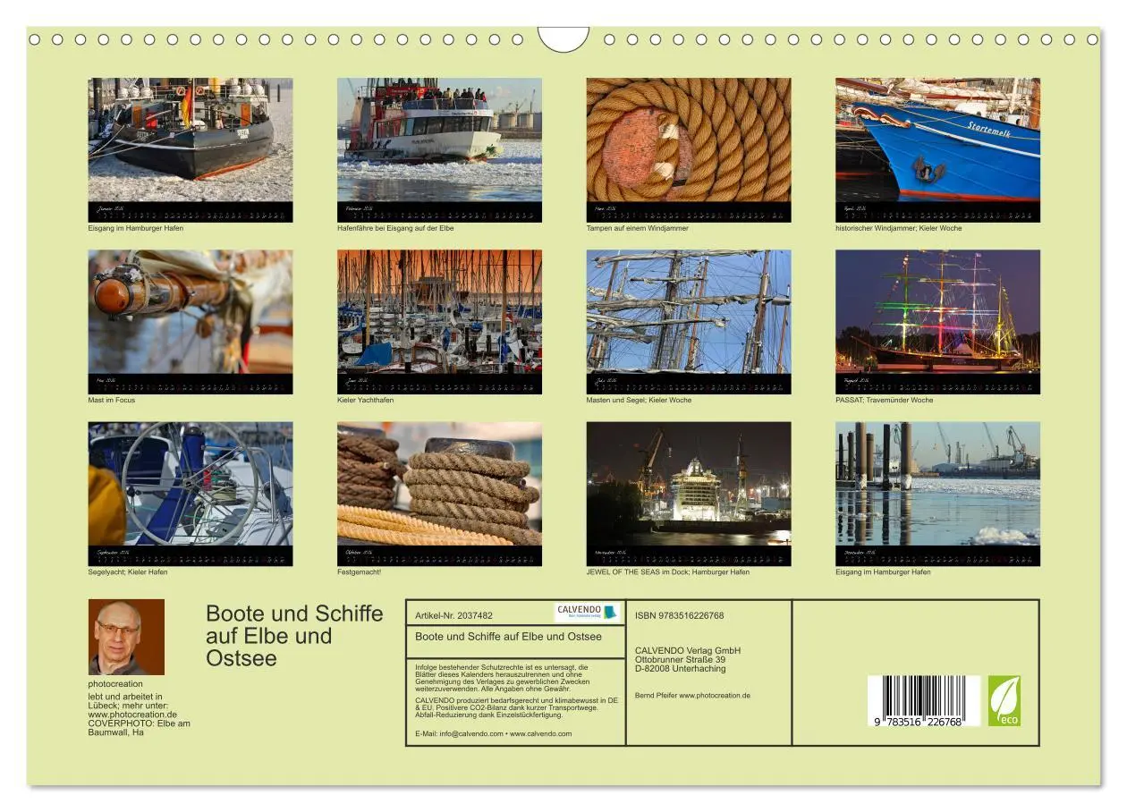 Bild: 9783516226768 | Boote und Schiffe auf Elbe und Ostsee (Wandkalender 2026 DIN A3...