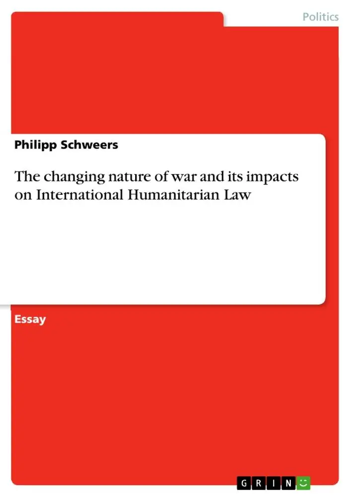 Cover: 9783640356768 | The changing nature of war and its impacts on International...