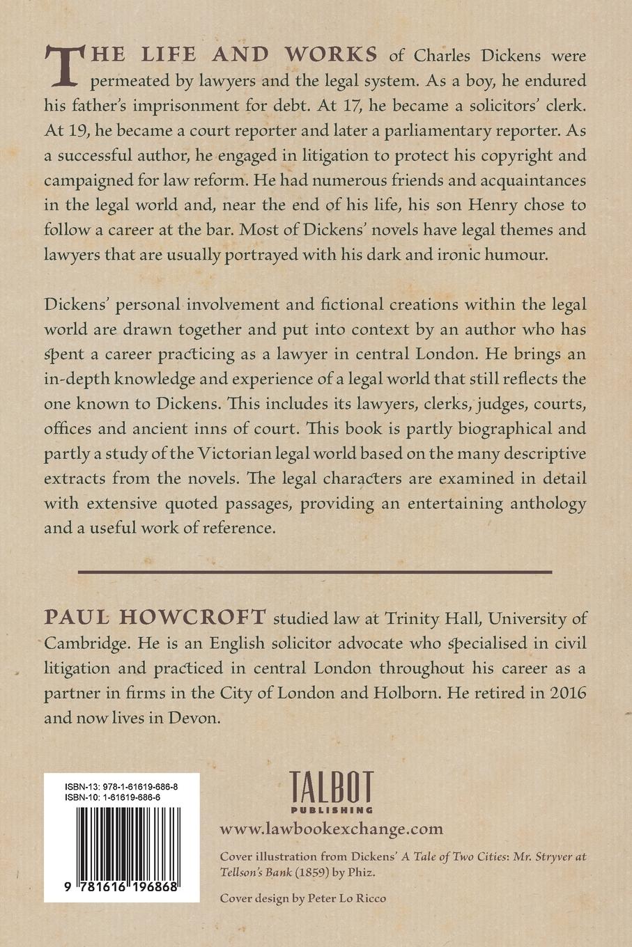 Rückseite: 9781616196868 | Dickens and his Lawyers | Paul Howcroft | Taschenbuch | Englisch
