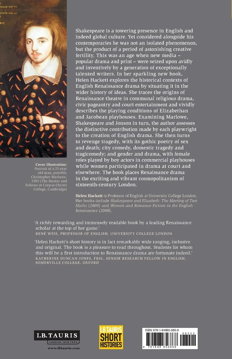 Rückseite: 9781848856868 | A Short History of English Renaissance Drama | Helen Hackett | Buch
