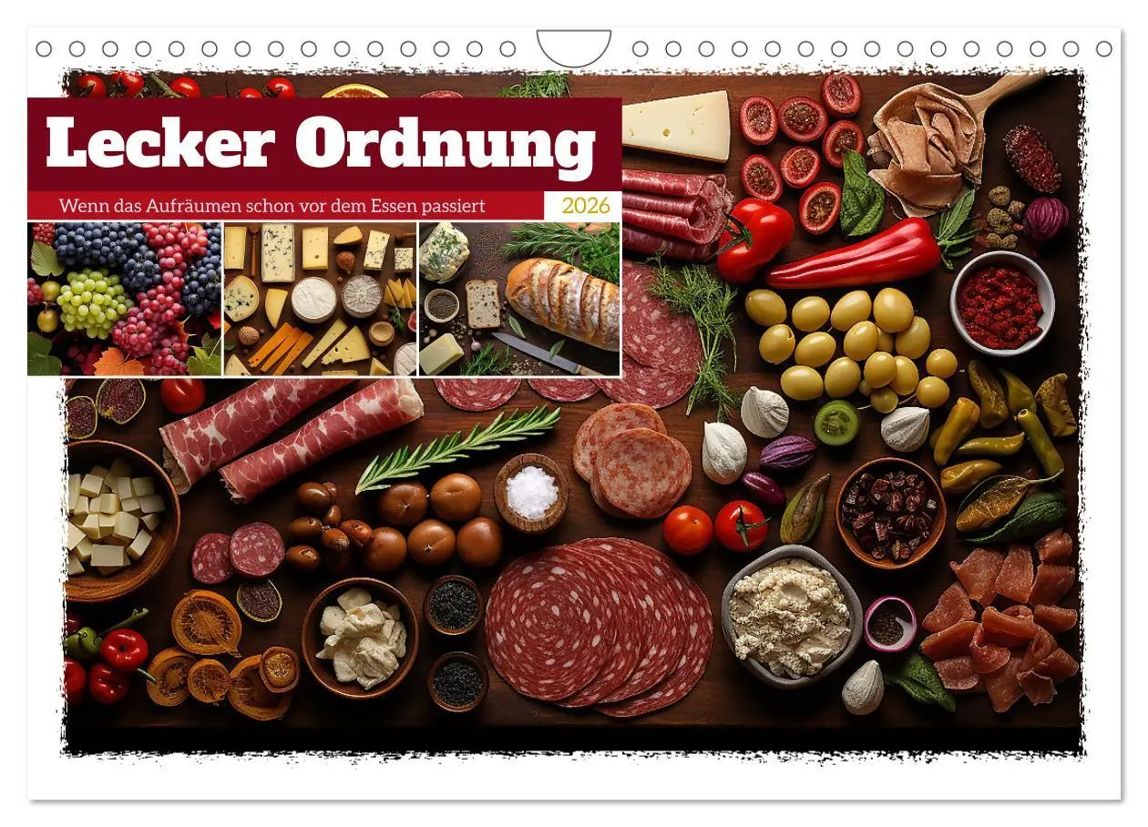 Cover: 9783457366868 | Lecker Ordnung (Wandkalender 2026 DIN A4 quer), CALVENDO...