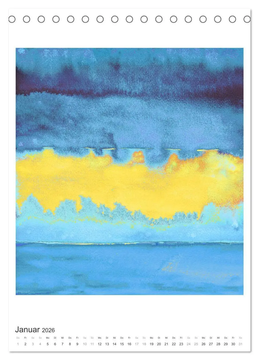 Bild: 9783516386868 | Ein leuchtendes Jahr: Abstrakte Kunst von Inga Pint (Tischkalender...