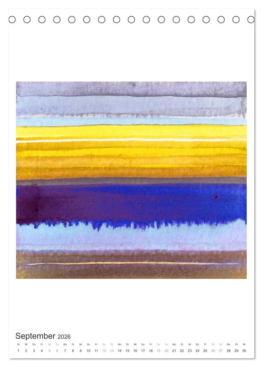 Bild: 9783516386868 | Ein leuchtendes Jahr: Abstrakte Kunst von Inga Pint (Tischkalender...