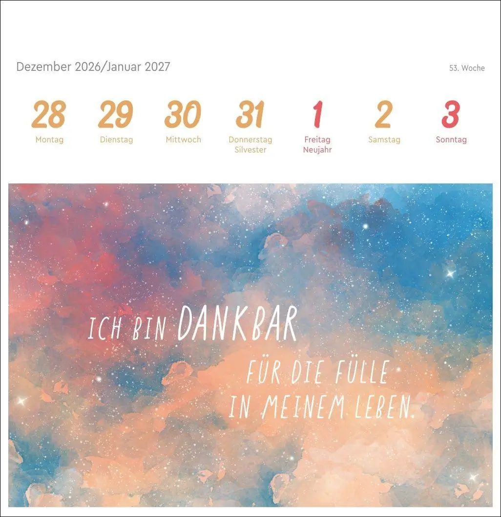 Bild: 9783756416868 | Ich bin einzigartig und wertvoll Premium-Postkartenkalender 2027 -...