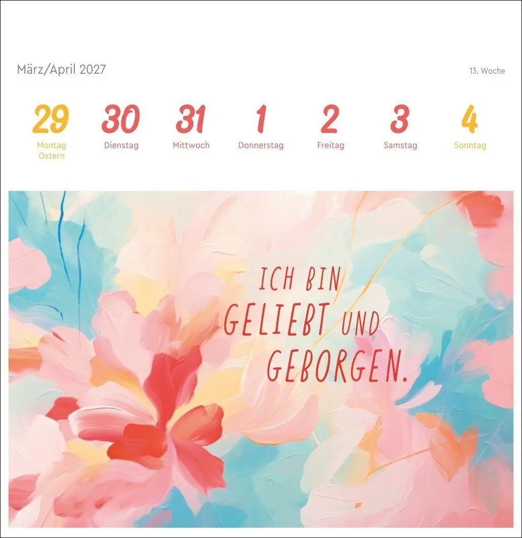 Bild: 9783756416868 | Ich bin einzigartig und wertvoll Premium-Postkartenkalender 2027 -...