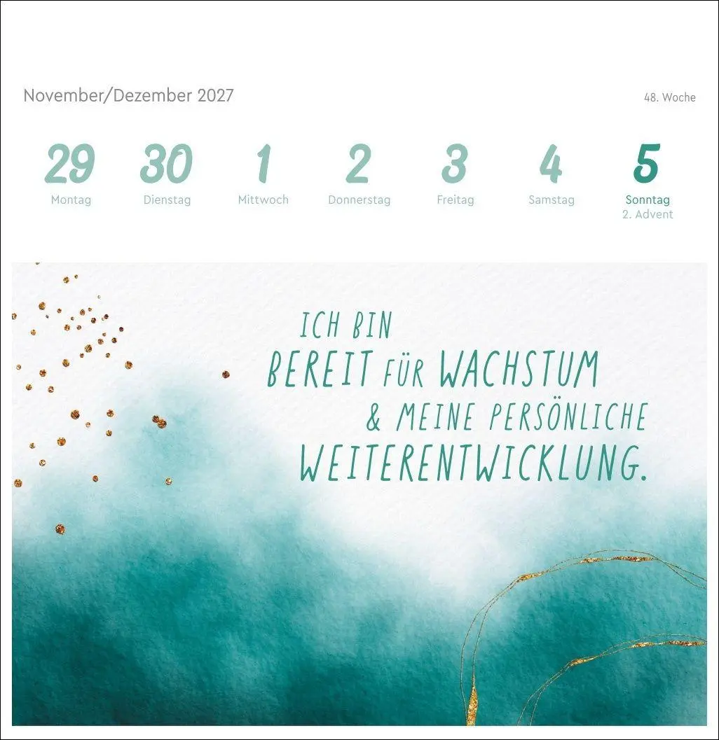 Bild: 9783756416868 | Ich bin einzigartig und wertvoll Premium-Postkartenkalender 2027 -...