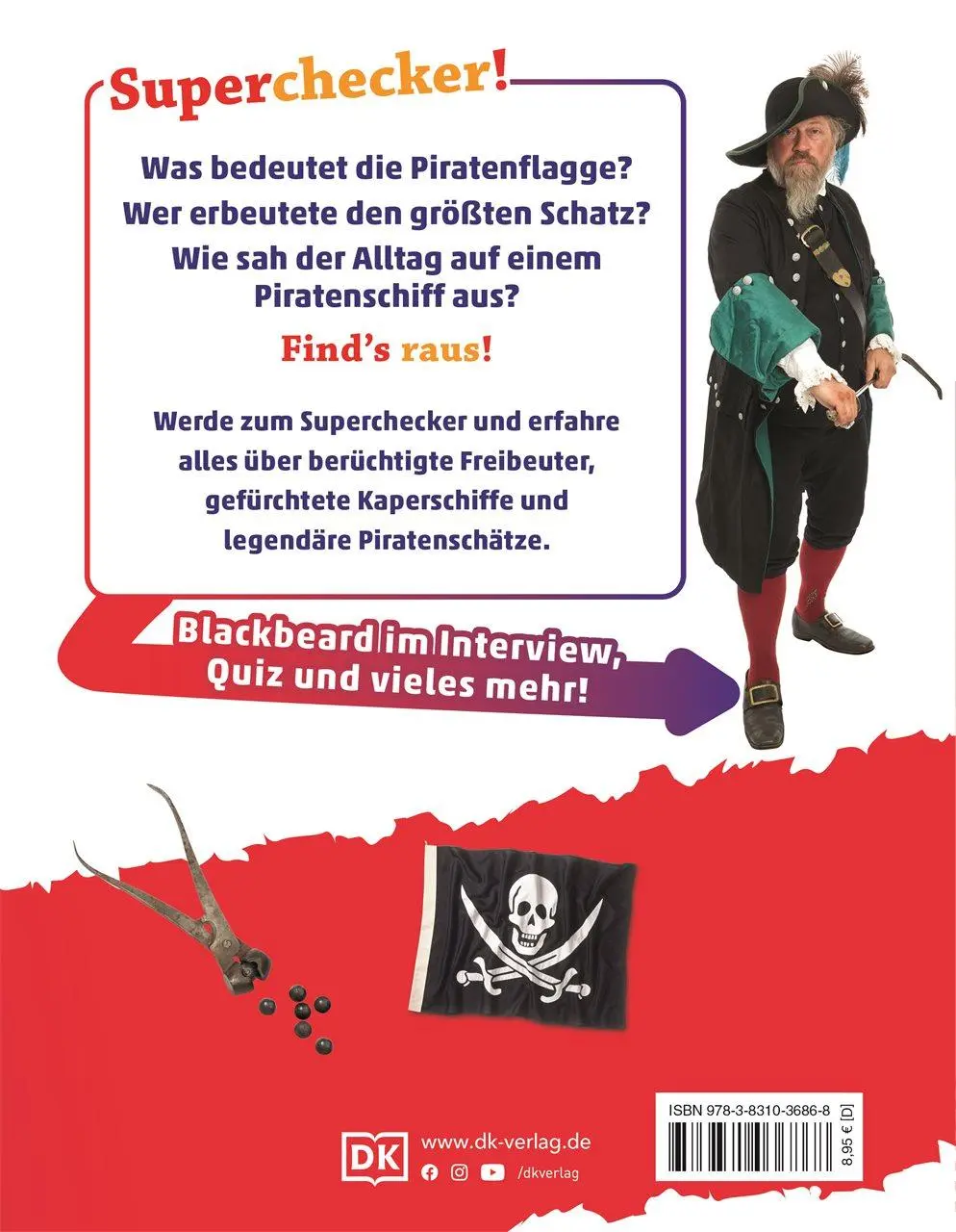 Rückseite: 9783831036868 | Superchecker! Piraten | E. T. Fox | Taschenbuch | Superchecker! | 2019
