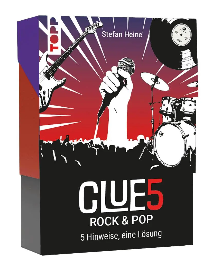Cover: 4007742186968 | CLUE5 #Rock &amp; Pop. 5 Hinweise, nur eine Lösung. Das Trend-Quiz für...