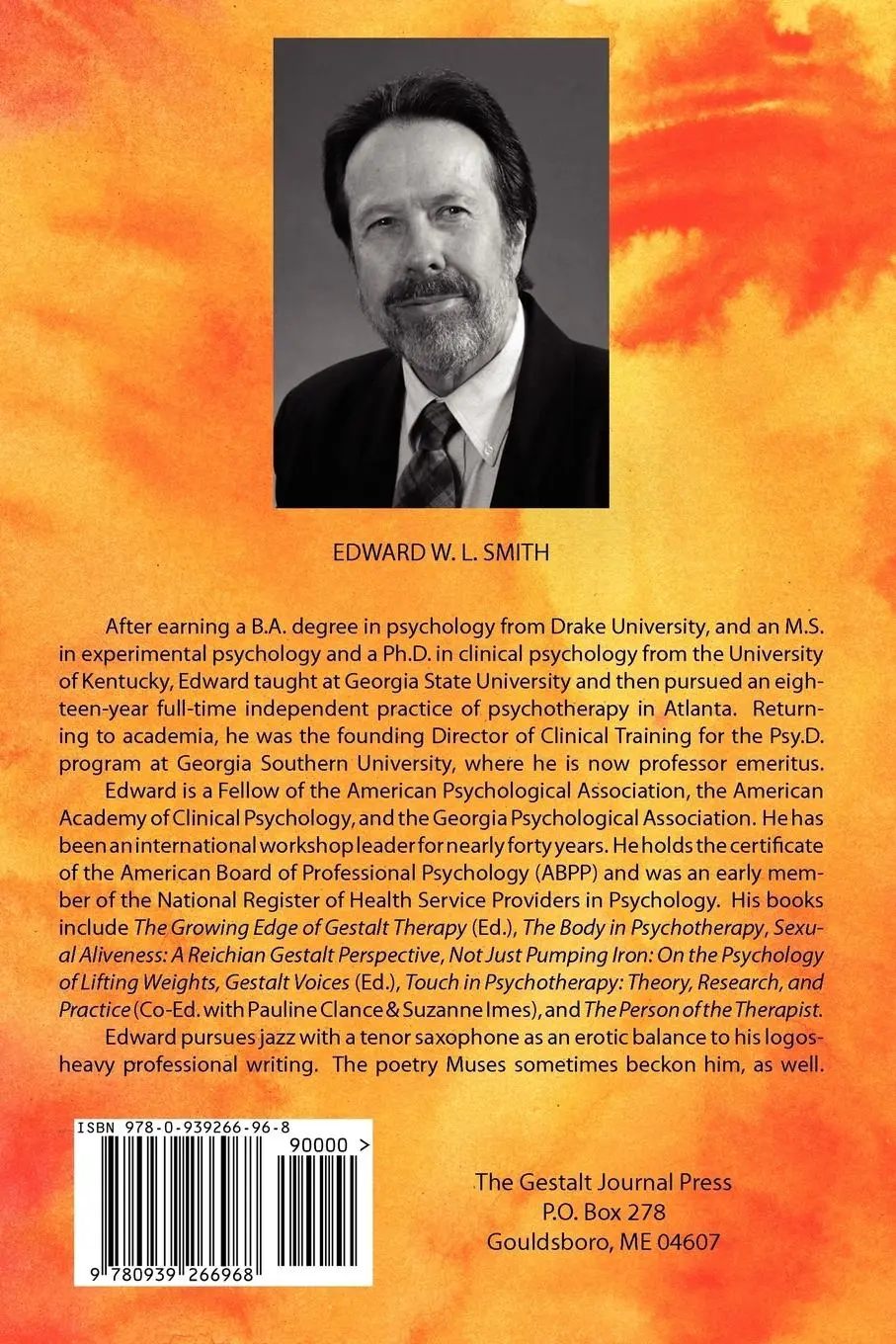 Rückseite: 9780939266968 | Embodied Gestalt Practice: Selected Papers of Edward W. L. Smith
