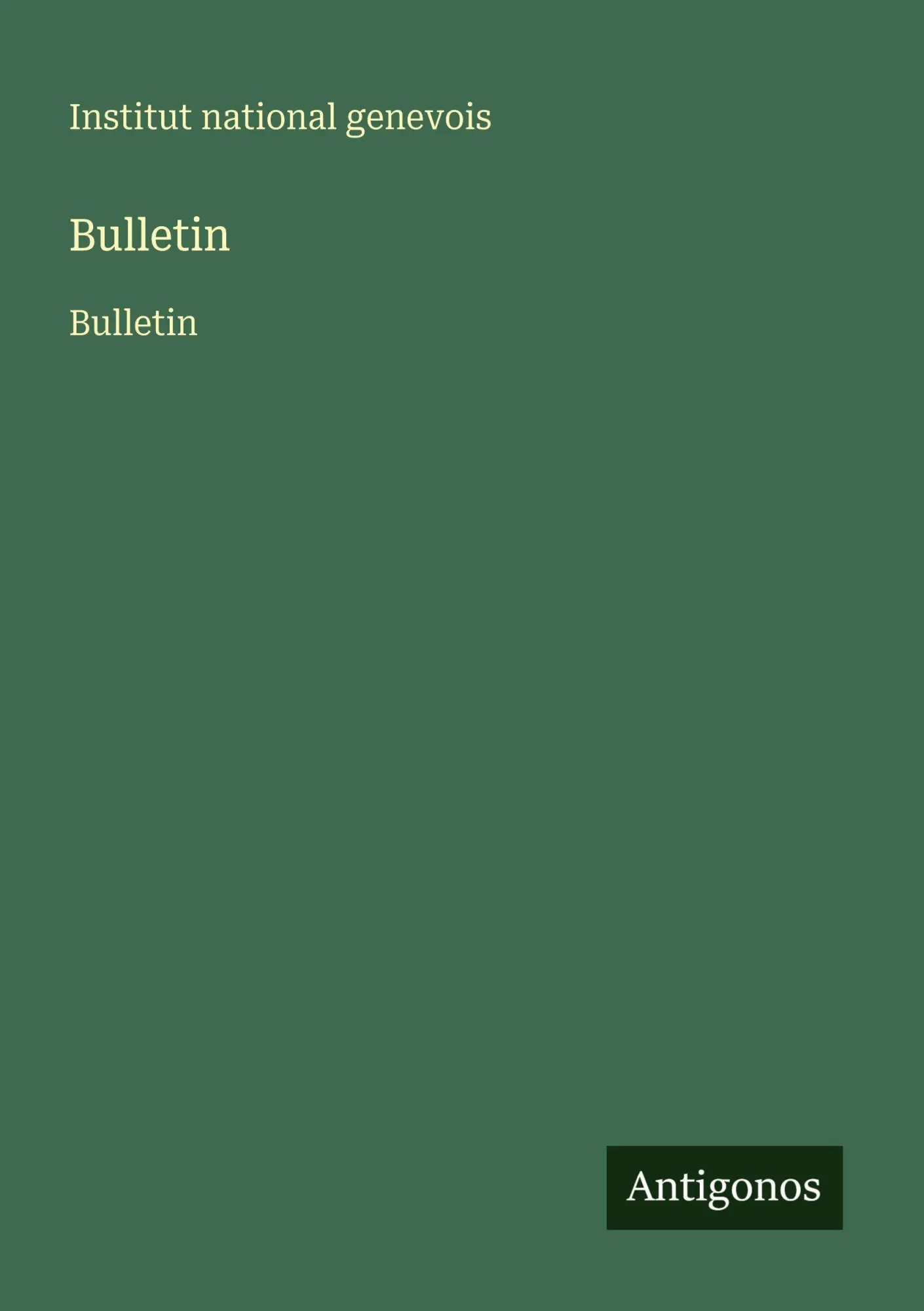 Bulletin