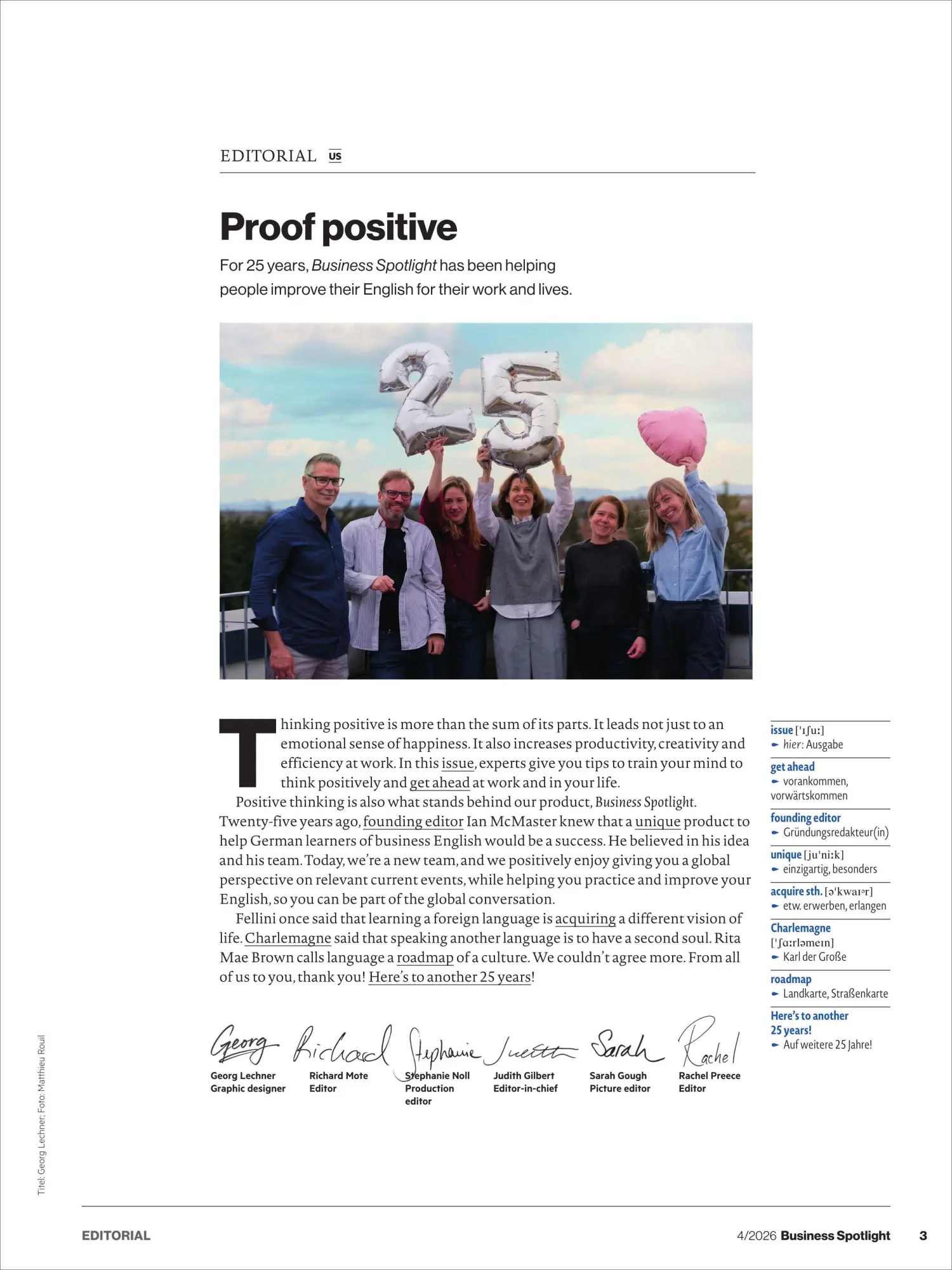 Bild: 9783689876968 | Business Spotlight Magazin 4/26 | ZEIT SPRACHEN GmbH | Broschüre
