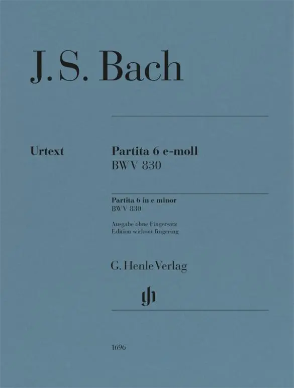 Cover: 9790201816968 | Johann Sebastian Bach - Partita Nr. 6 e-moll BWV 830 | Scheideler