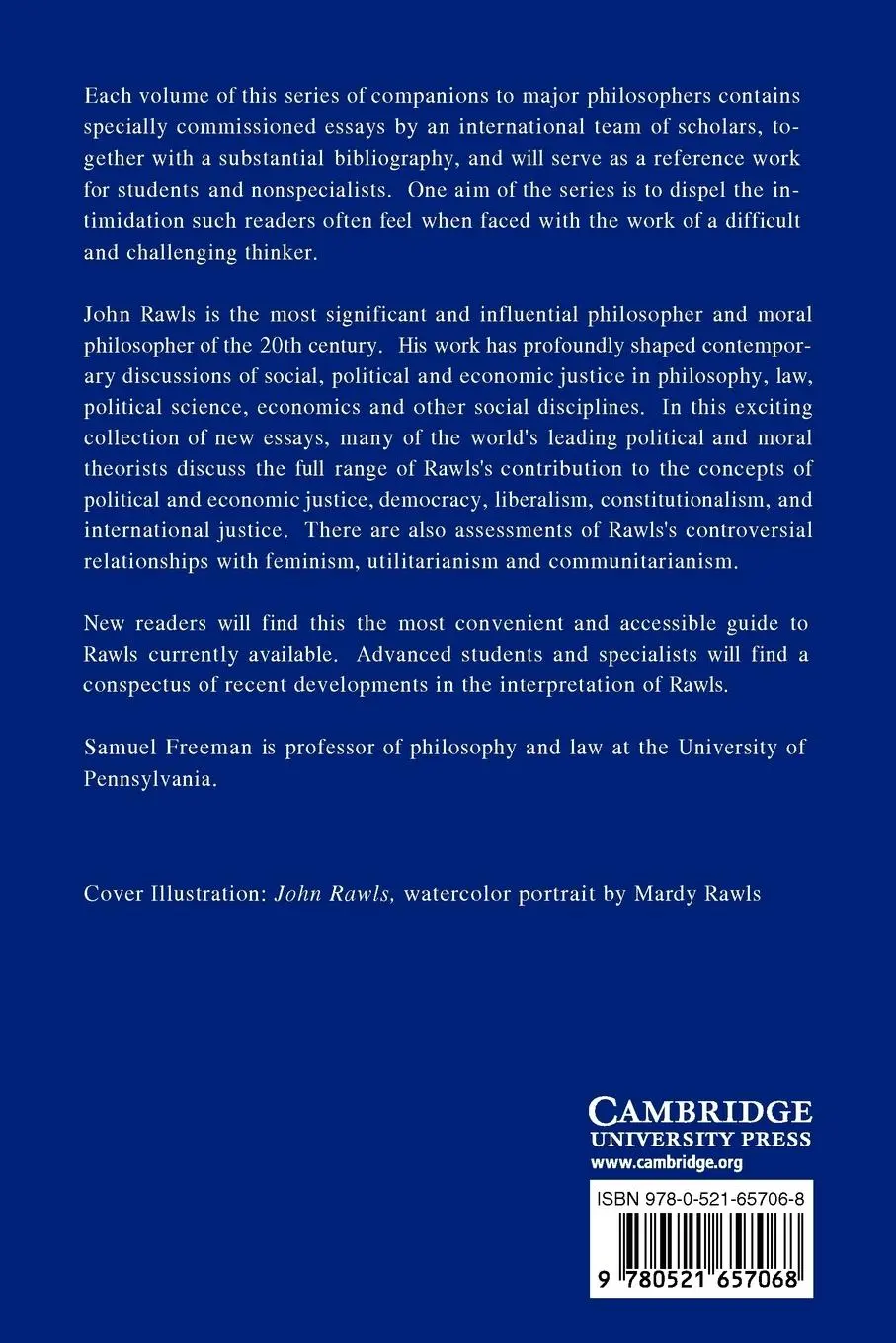 Rückseite: 9780521657068 | The Cambridge Companion to Rawls | Samuel Freeman | Taschenbuch | 2010