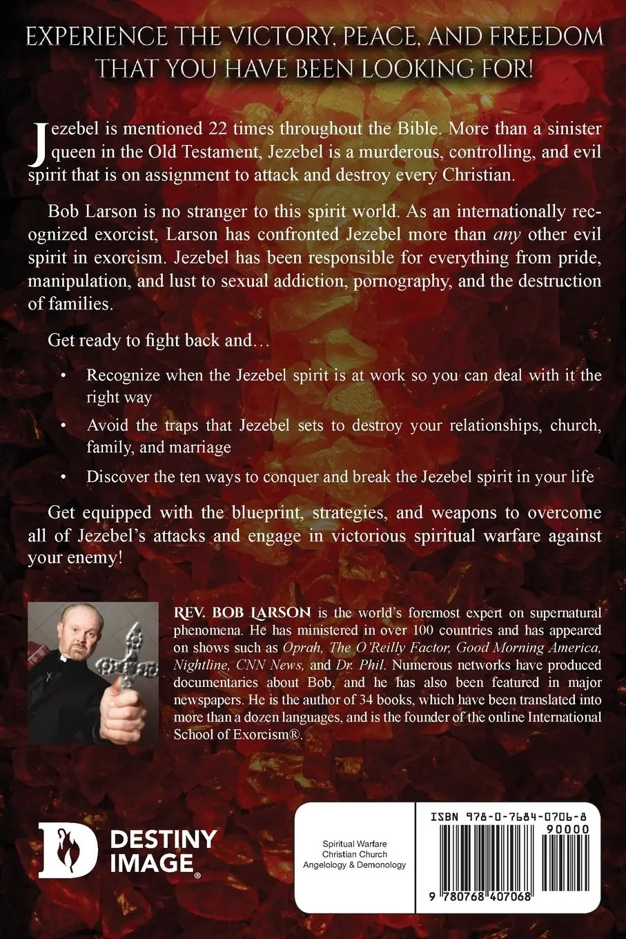 Rückseite: 9780768407068 | Jezebel | Defeating Your #1 Spiritual Enemy | Bob Larson | Taschenbuch