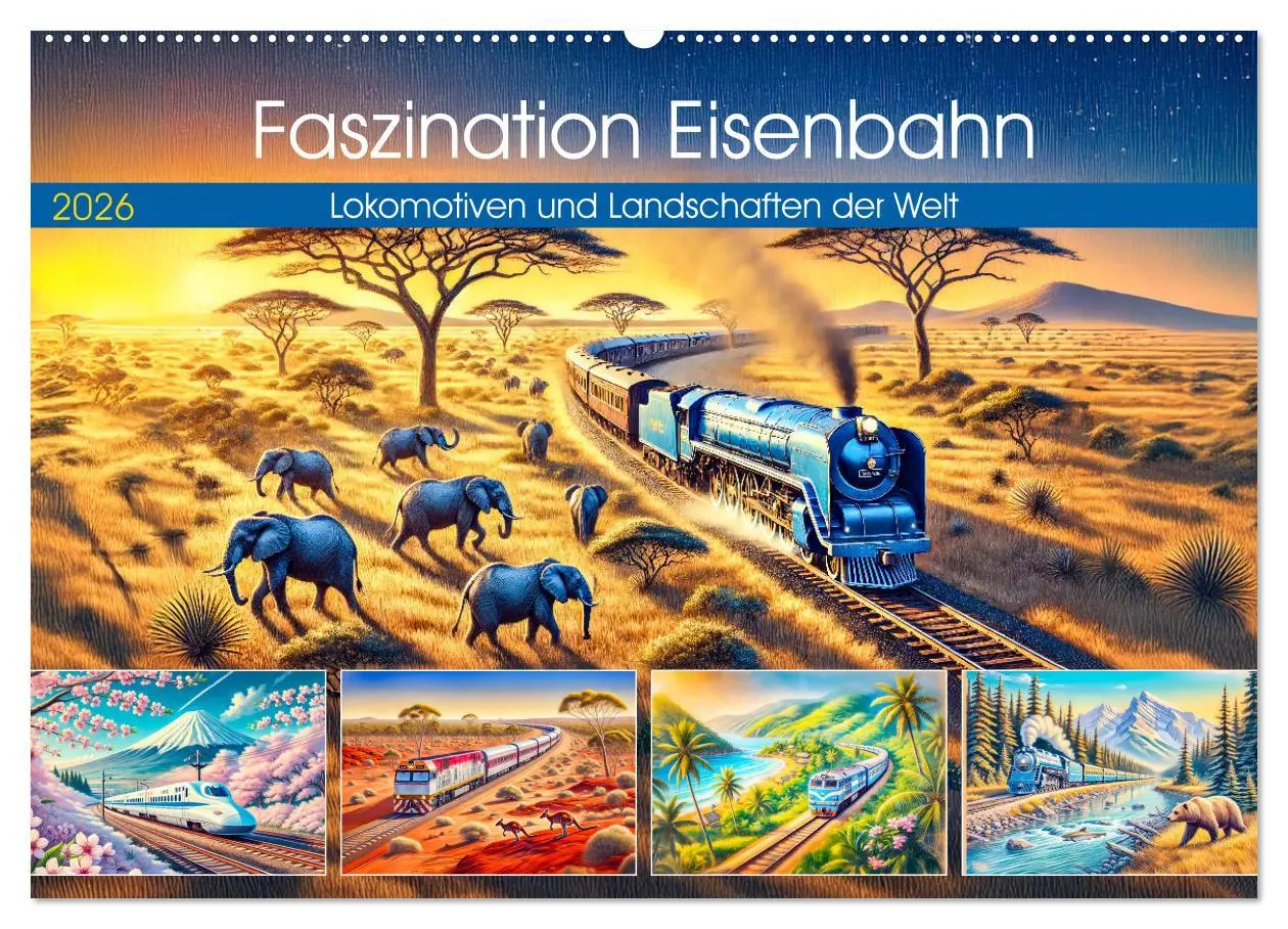 Cover: 9783457317068 | Faszination Eisenbahn - Lokomotiven und Landschaften der Welt...