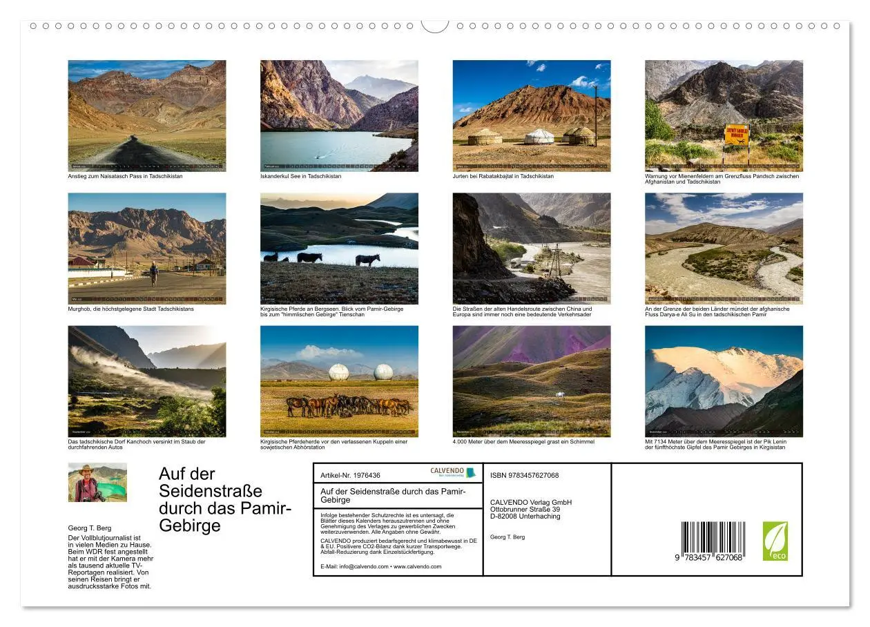 Bild: 9783457627068 | Auf der Seidenstraße durch das Pamir-Gebirge (Wandkalender 2026 DIN...