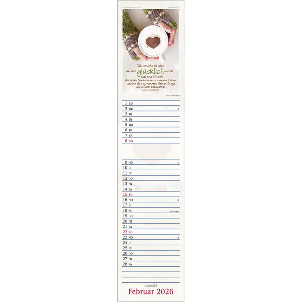 Bild: 9783754867068 | Das will ich mir schreiben in Herz und Sinn 2026 | Kalender | 14 S.